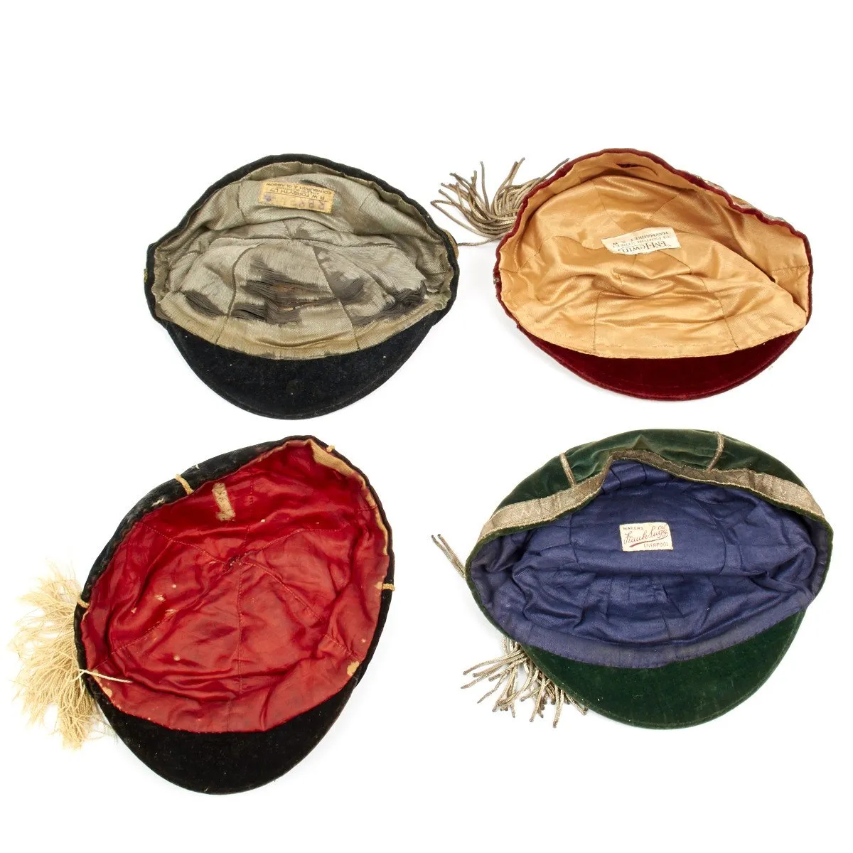 Original English Vintage Velvet Rugby Cap Collection