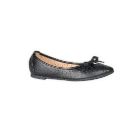 Perforated Ballerinas - Black