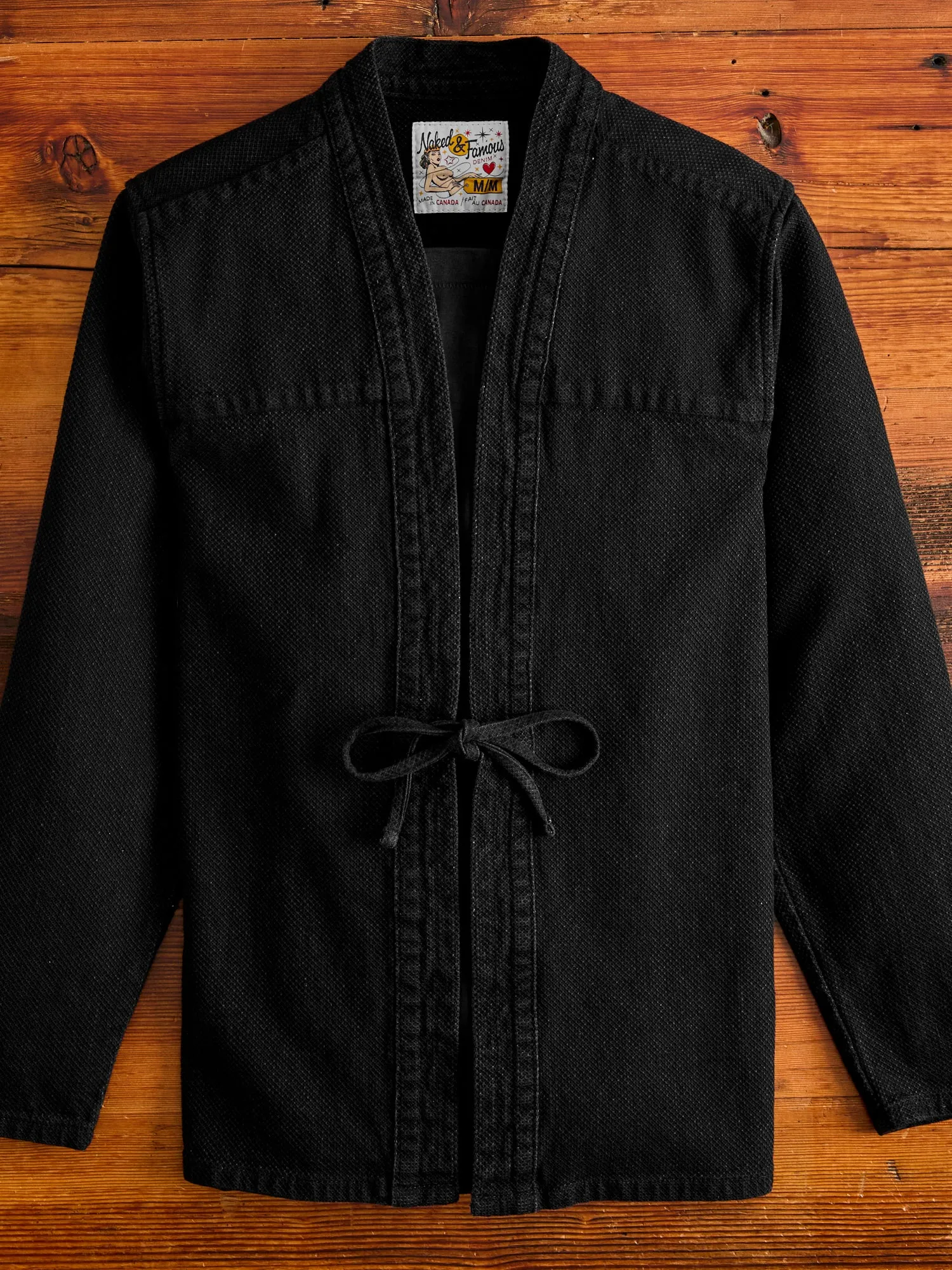 "Black Kikko" Kimono Shirt