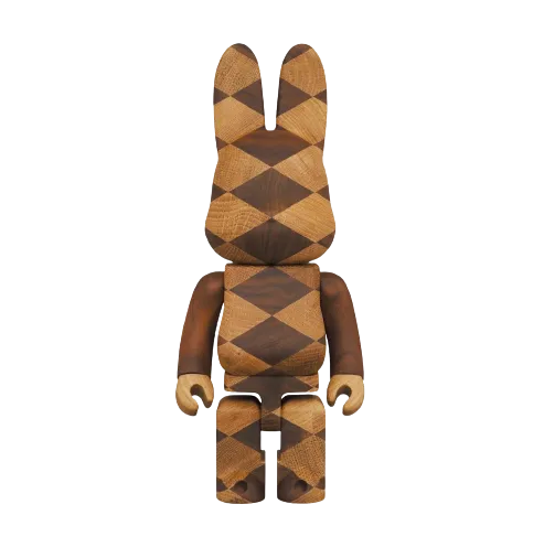 R@brick Rabbrick Woven 400% Be@rbrick by Medicom Toy x Karimoku