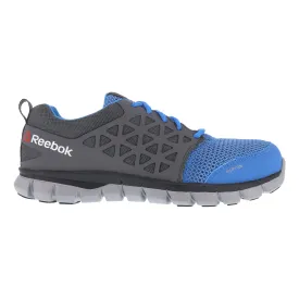 Reebok Womens Blue Mesh Work Shoes AT Oxford Athletic Leather