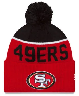 San Francisco 49ers New Era Sideline On-Field Sport Knit Hat