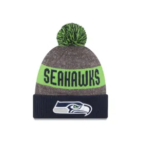 Seattle Seahawks New Era 2016 NFL Sideline On Field Sport Knit Hat - Navy Cuff