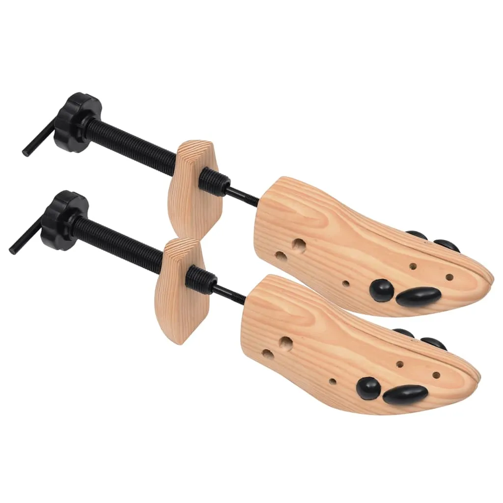 Shoe Trees 2 Pairs Size 41-46 Solid Pine Wood