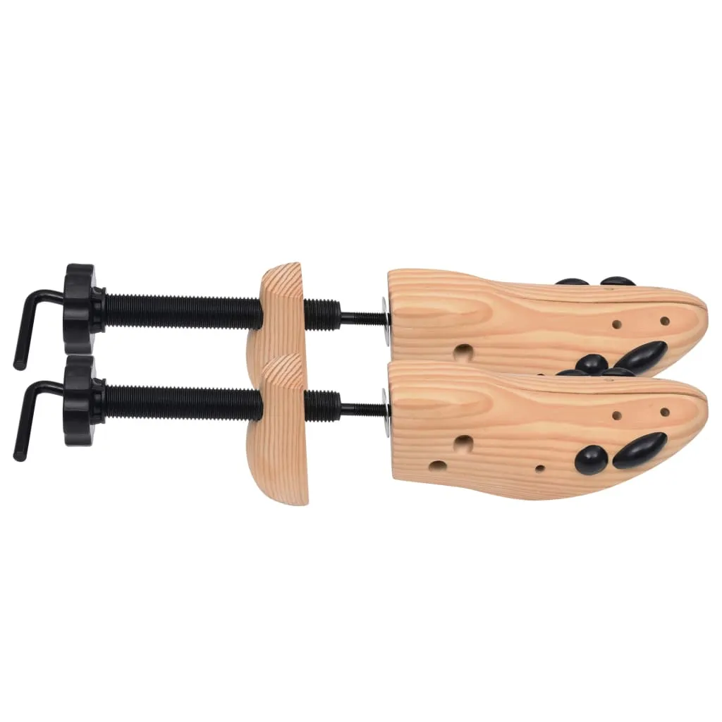 Shoe Trees 2 Pairs Size 41-46 Solid Pine Wood