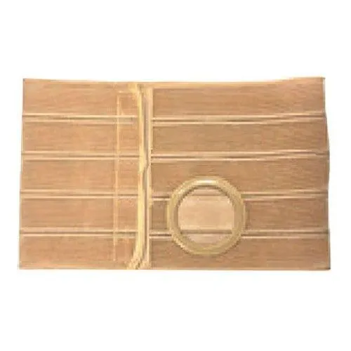 Special Nu-Form Beige 8" Support Belt 3-1/4" Center Opening Left, Large, Cool Comfort Elastic