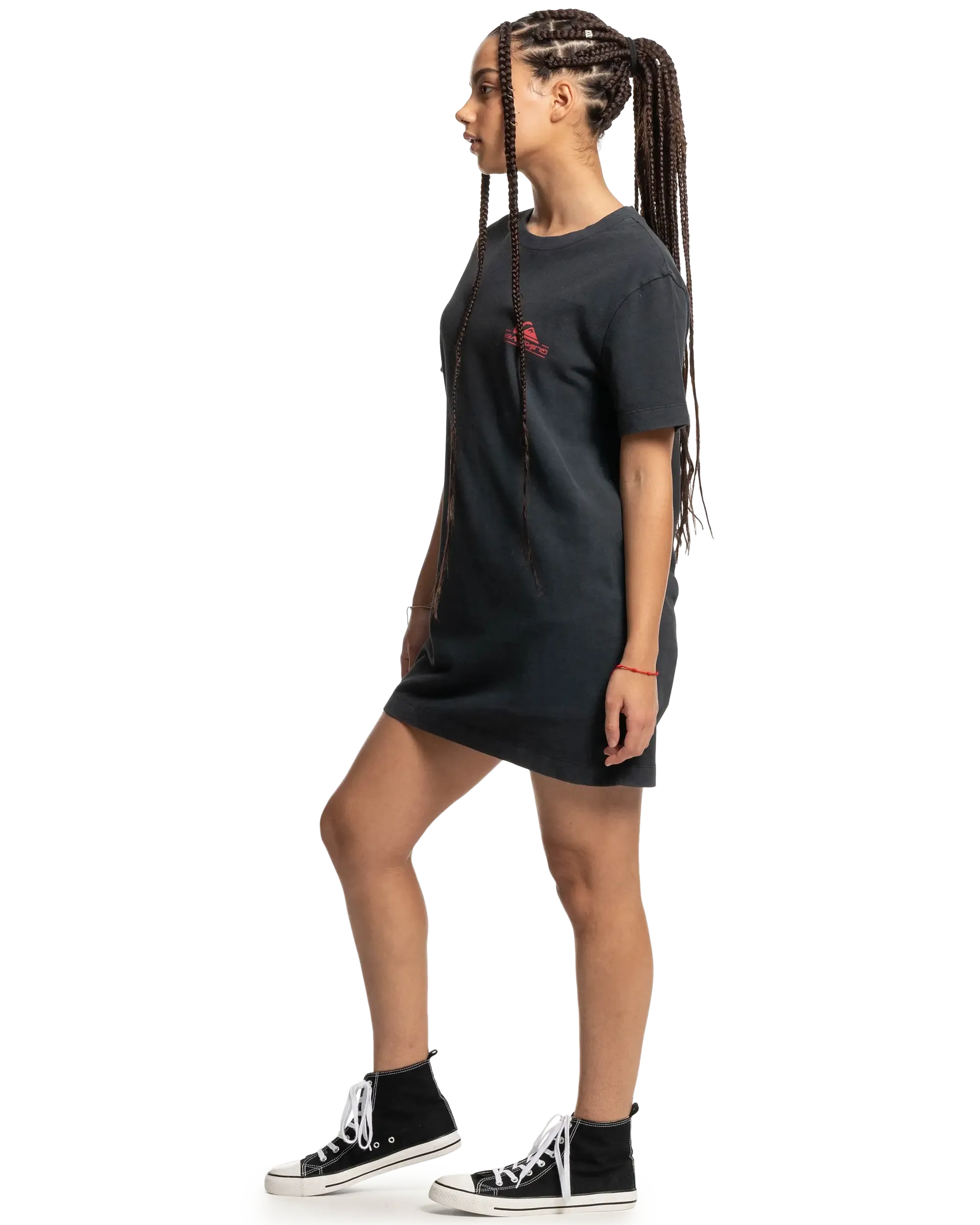 Stranger Things Upside Down Tee Dress in Black
