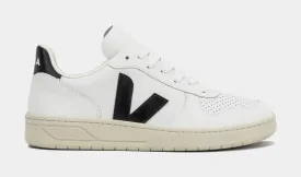 V-10 Leather Mens Lifestyle Shoes (White/Black)