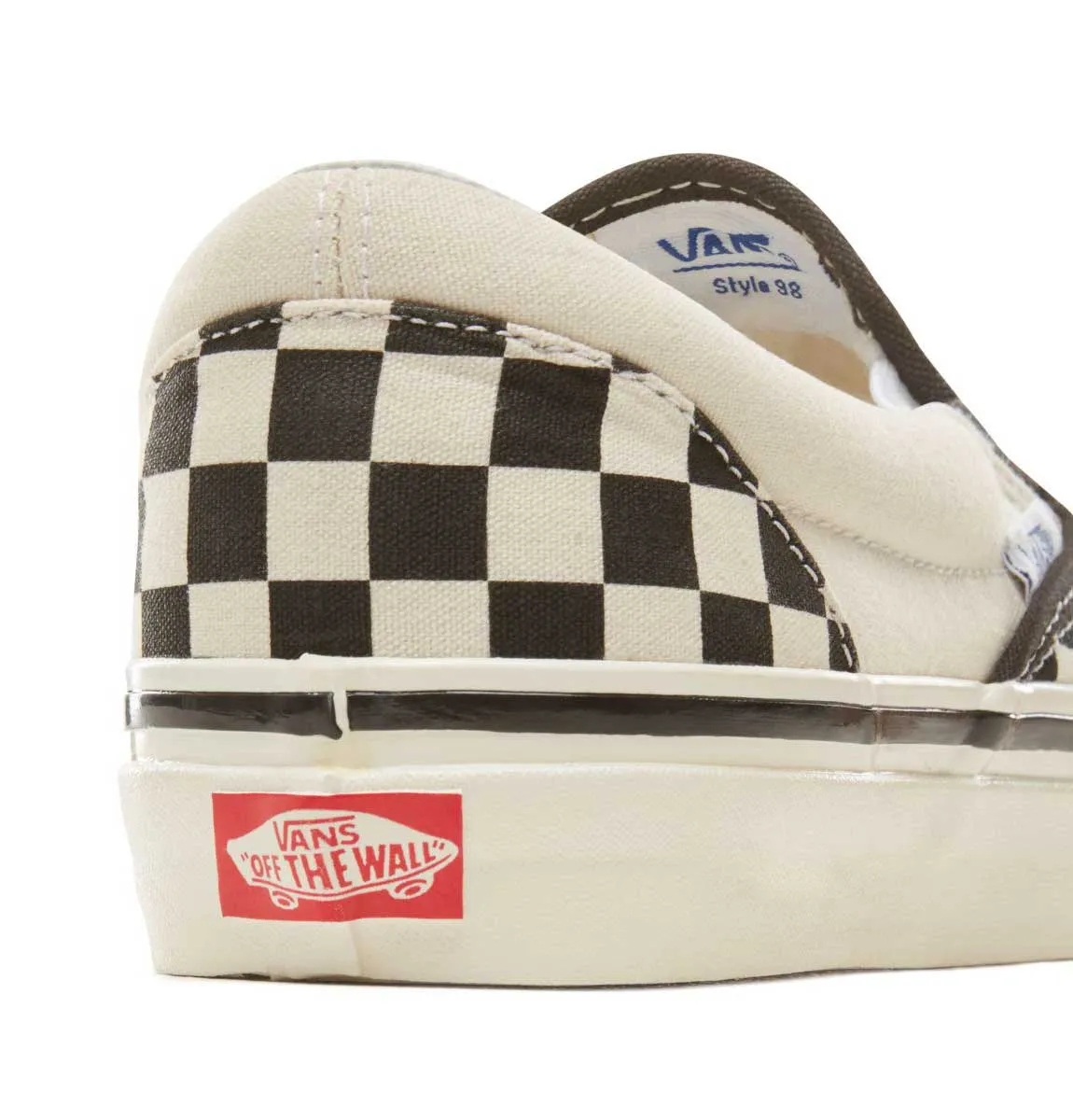 Vans Anaheim Factory Classic Slip-On Shoes – Checkerboard Black/White