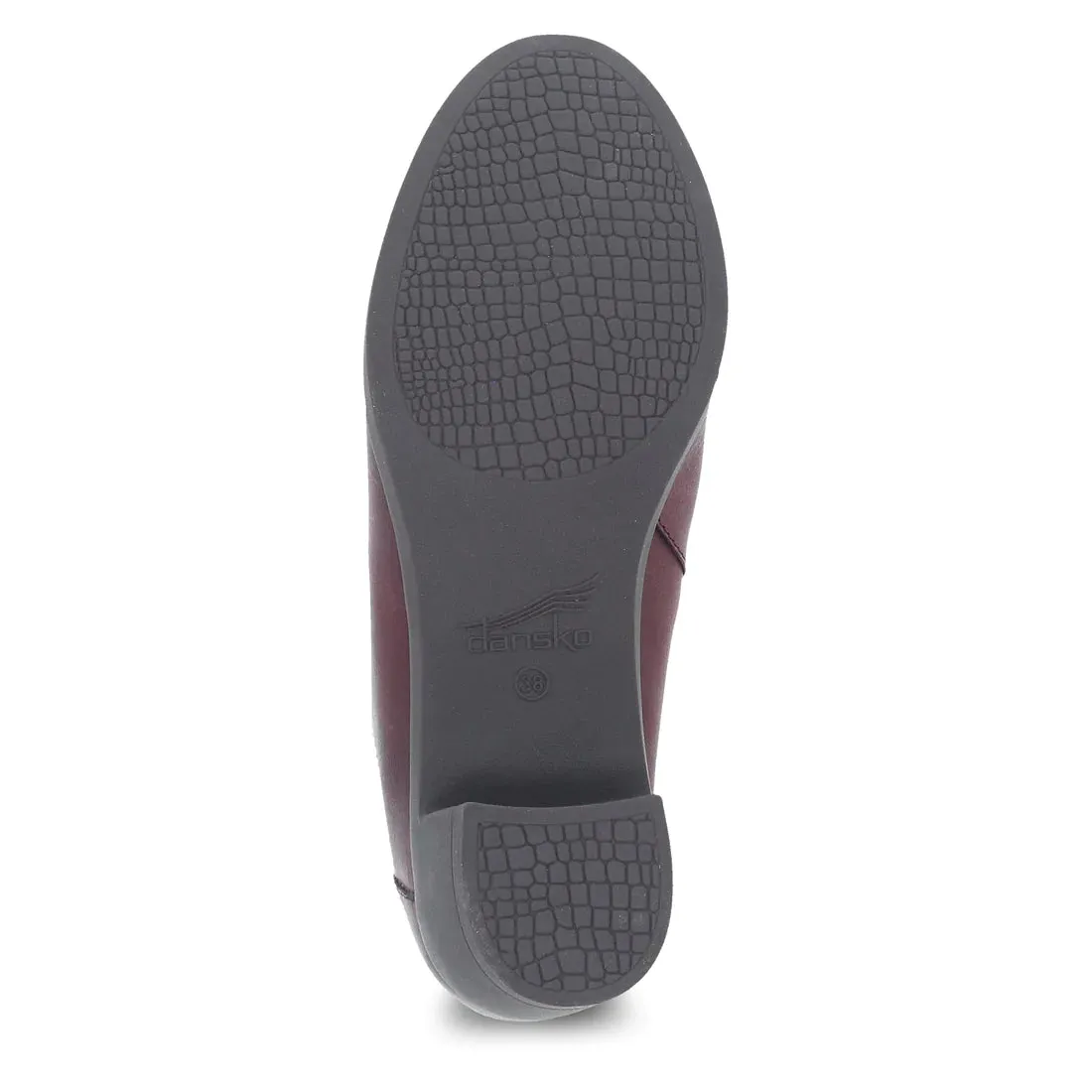 Women's Dansko Carrie Color: Wine Burnished Nubuck