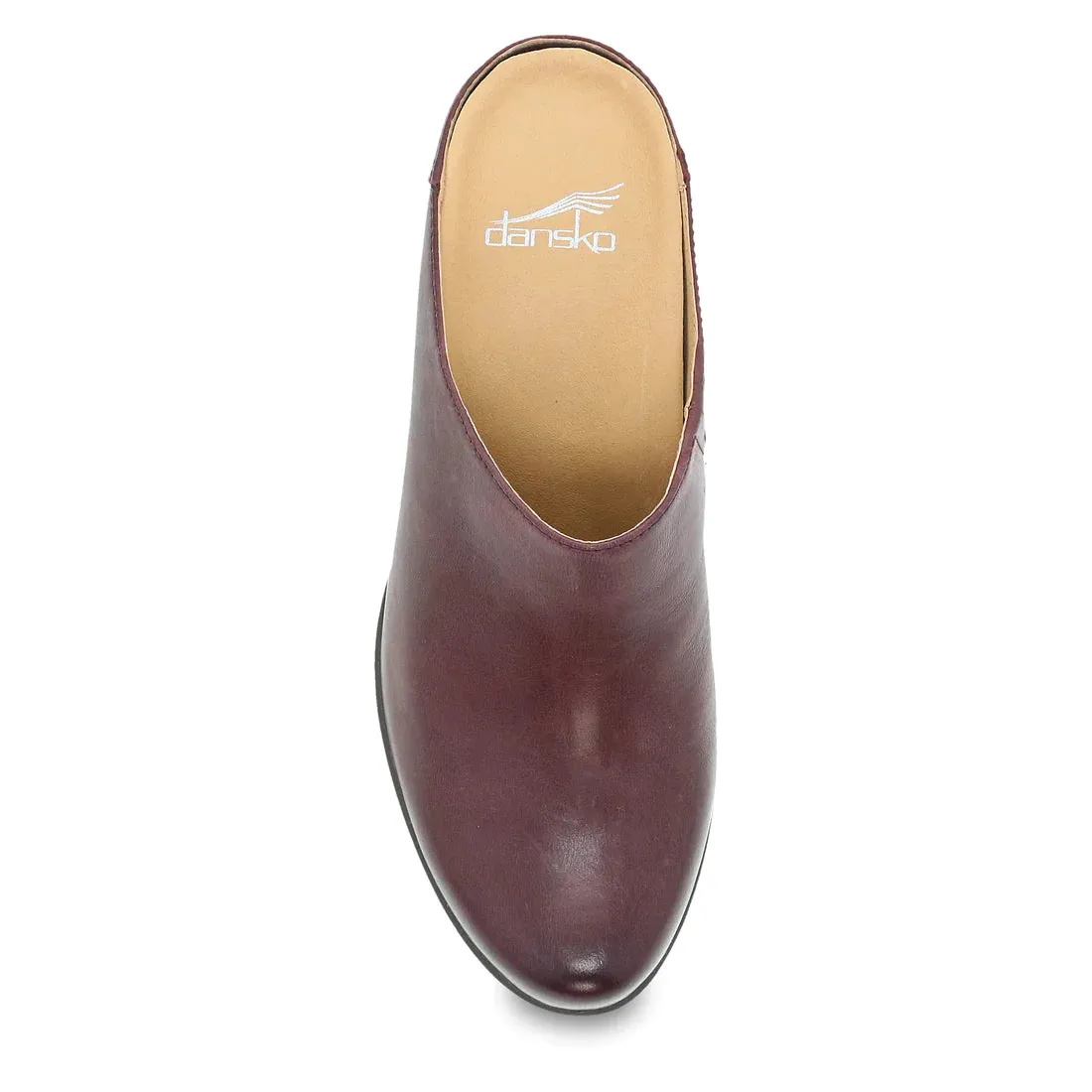 Women's Dansko Carrie Color: Wine Burnished Nubuck