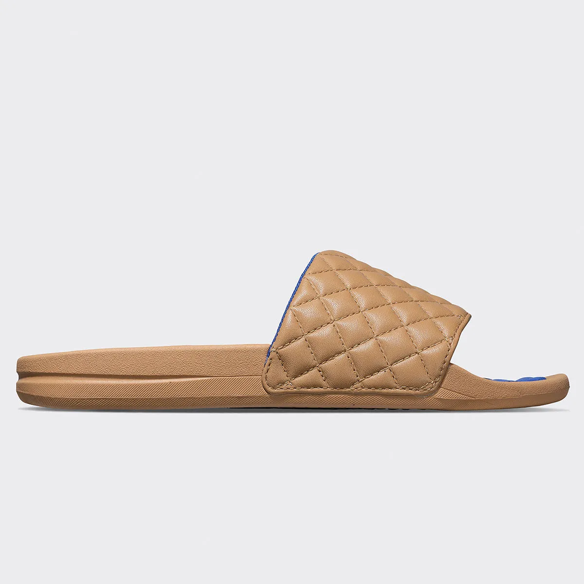 Women's Lusso Slide Tan / Cobalt