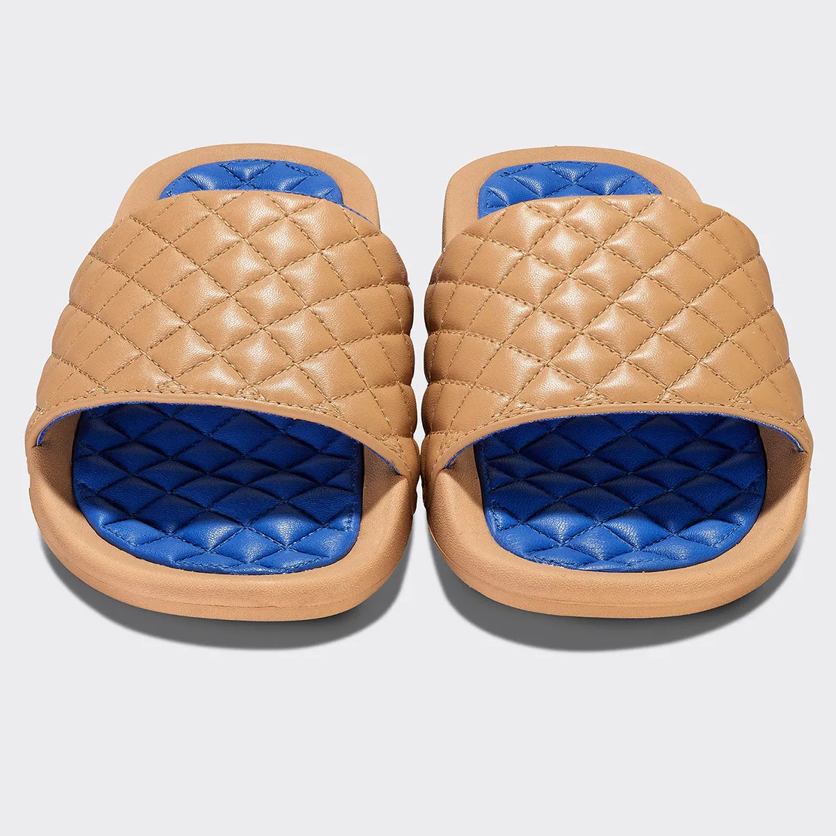 Women's Lusso Slide Tan / Cobalt