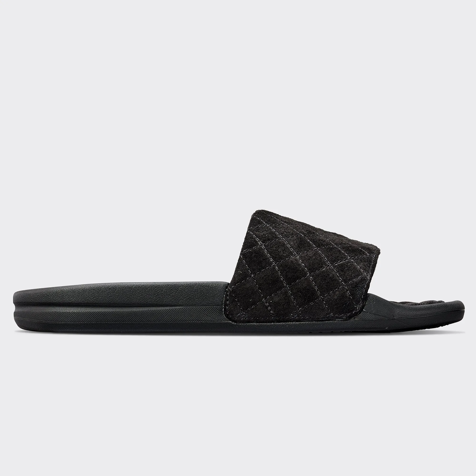 Women's Suede Lusso Slide Black