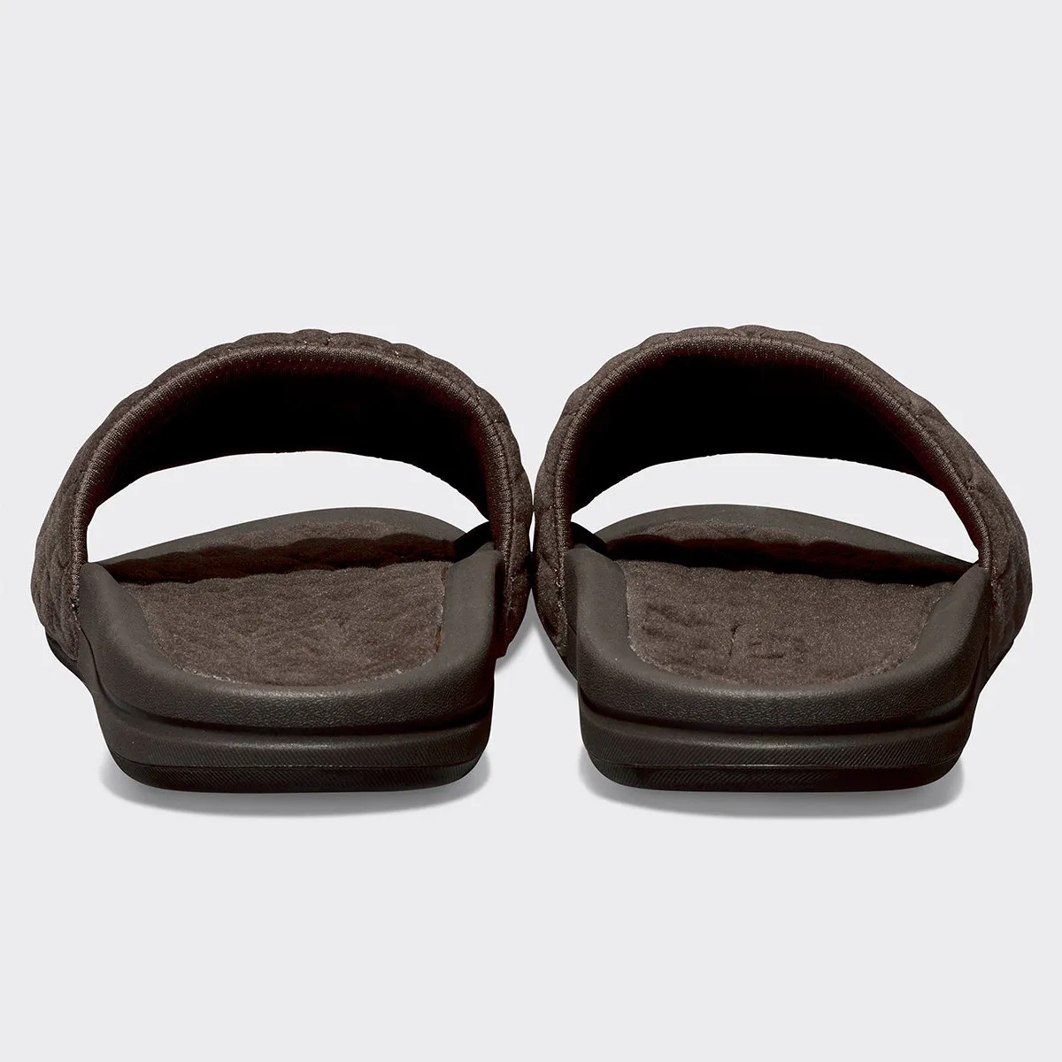 Women's Vegan Suede Lusso Slide Chocolate