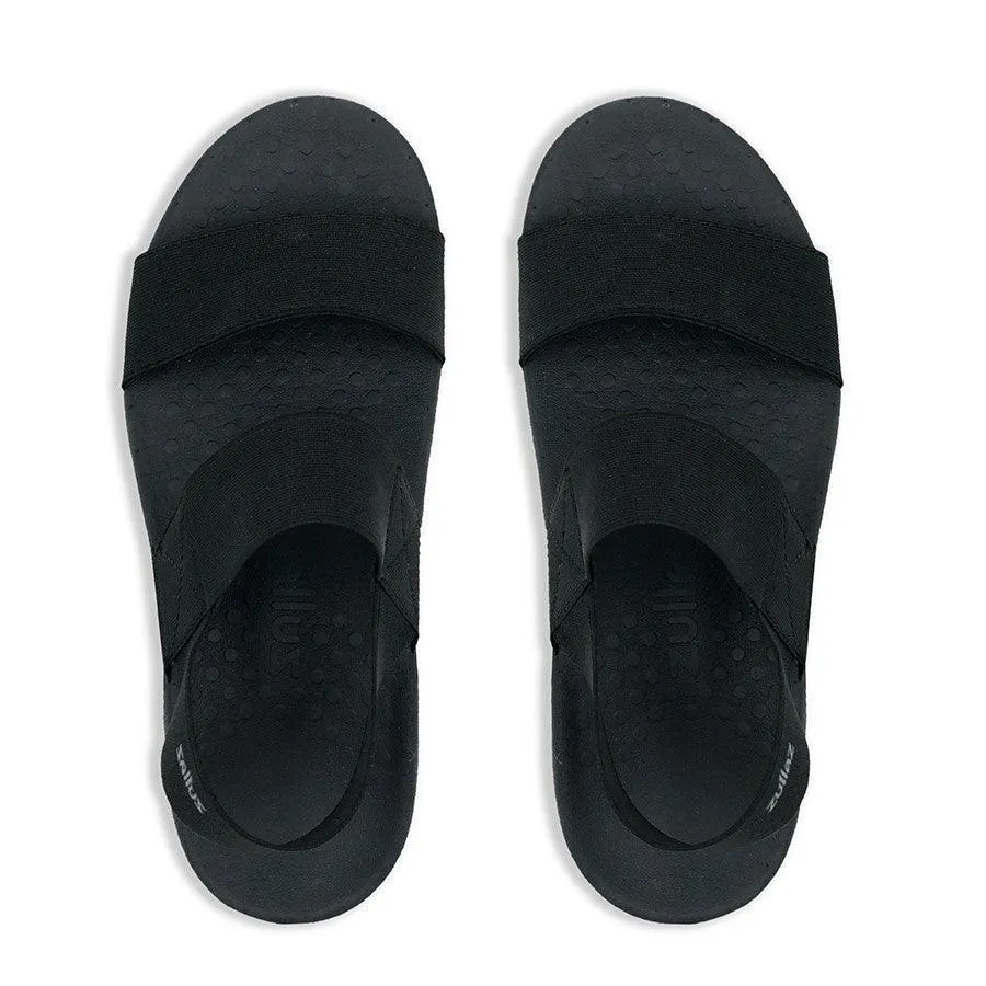 Zullaz ‘Ella’ – Black Orthotic Sandals